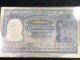 INDIA 100 RUPEES P-43  1957 TIGER ELEPHANT DAM MONEY BILL Rhas Pinhole ARE BANK NOTE Black Number Below 1 Pcs Au Very Ra - Indien