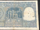 Delcampe - INDIA 100 RUPEES P-43  1957 TIGER ELEPHANT DAM MONEY BILL Rhas Pinhole ARE BANK NOTE Black Number Below 1 Pcs Au Very Ra - Inde