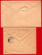 2 Lettres Affranchies Avec Des Semeuses. N° 135 Et 137 C. à Date Cuiseaux 1917 Et Lons Le Saunier 1916. - Lettres & Documents