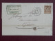 FRANCE LETTRE RR  1877  PETIT BUREAU RIVES  S FURE A GENEVE SUISSE  +SAGE 30C  + AFF. INTERESSANT. DP8 - 1877-1920: Semi Modern Period