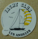 THEME VOILE : AUTOCOLLANT YACHT CLUB LES ANDELYS - Adesivi