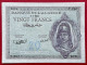 N°74 BILLET DE BANQUE 20 FRANCS ALGÉRIE 3 7 1943 NEUF / UNC - Algérie