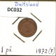 1 PFENNIG 1972 F BRD DEUTSCHLAND Münze GERMANY #DC032.D.A - 1 Pfennig