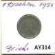 1 DRACHMA 1954 GRIECHENLAND GREECE Münze #AY314.D.A - Grèce