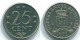 25 CENTS 1971 ANTILLES NÉERLANDAISES Nickel Colonial Pièce #S11551.F.A - Antille Olandesi