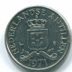 25 CENTS 1971 ANTILLAS NEERLANDESAS Nickel Colonial Moneda #S11590.E.A - Antille Olandesi