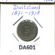 5 PFENNIG 1907 A GERMANY Coin #DA601.2.U.A - 5 Pfennig