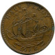 HALF PENNY 1966 UK GRANDE-BRETAGNE GREAT BRITAIN Pièce #AZ695.F.A - C. 1/2 Penny