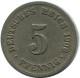 5 PFENNIG 1906 A GERMANY Coin #DB206.U.A - 5 Pfennig