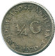 1/4 GULDEN 1970 ANTILLAS NEERLANDESAS PLATA Colonial Moneda #NL11706.4.E.A - Netherlands Antilles
