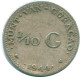 1/10 GULDEN 1944 CURACAO Netherlands SILVER Colonial Coin #NL11801.3.U.A - Curaçao
