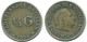 1/4 GULDEN 1956 NIEDERLÄNDISCHE ANTILLEN SILBER Koloniale Münze #NL10965.4.D.A - Antilles Néerlandaises