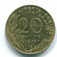 20 CENTIMES 1978 FRANCIA FRANCE Moneda XF/UNC #FR1139.1.E.A - 20 Centimes
