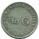 1/10 GULDEN 1960 NIEDERLÄNDISCHE ANTILLEN SILBER Koloniale Münze #NL12293.3.D.A - Nederlandse Antillen