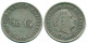 1/10 GULDEN 1960 NIEDERLÄNDISCHE ANTILLEN SILBER Koloniale Münze #NL12293.3.D.A - Nederlandse Antillen