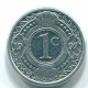 1 CENT 1996 NETHERLANDS ANTILLES Aluminium Colonial Coin #S13141.U.A - Niederländische Antillen