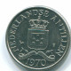 25 CENTS 1970 NETHERLANDS ANTILLES Nickel Colonial Coin #S11414.U.A - Antilles Néerlandaises