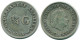1/4 GULDEN 1954 ANTILLAS NEERLANDESAS PLATA Colonial Moneda #NL10894.4.E.A - Antilles Néerlandaises