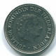 1 GULDEN 1971 ANTILLES NÉERLANDAISES Nickel Colonial Pièce #S11932.F.A - Netherlands Antilles