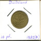 10 PFENNIG 1982 D BRD ALLEMAGNE Pièce GERMANY #DB439.F.A - 10 Pfennig