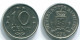 10 CENTS 1978 ANTILLAS NEERLANDESAS Nickel Colonial Moneda #S13550.E.A - Netherlands Antilles
