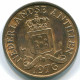 2 1/2 CENT 1976 NIEDERLÄNDISCHE ANTILLEN Bronze Koloniale Münze #S10533.D.A - Antilles Néerlandaises