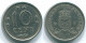 10 CENTS 1971 NIEDERLÄNDISCHE ANTILLEN Nickel Koloniale Münze #S13445.D.A - Niederländische Antillen