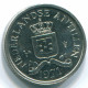 10 CENTS 1971 NETHERLANDS ANTILLES Nickel Colonial Coin #S13444.U.A - Niederländische Antillen