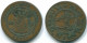 1 CENT 1856 INDES ORIENTALES NÉERLANDAISES INDONÉSIE INDONESIA Copper Colonial Pièce #S10014.F.A - Dutch East Indies