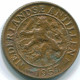 1 CENT 1957 NETHERLANDS ANTILLES Bronze Fish Colonial Coin #S11027.U.A - Antillas Neerlandesas