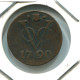 1790 UTRECHT VOC DUIT NIEDERLANDE OSTINDIEN NY COLONIAL PENNY #VOC1644.10.D.A - Indes Néerlandaises