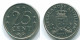 25 CENTS 1971 ANTILLAS NEERLANDESAS Nickel Colonial Moneda #S11484.E.A - Antilles Néerlandaises