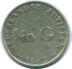 1/10 GULDEN 1963 ANTILLES NÉERLANDAISES ARGENT Colonial Pièce #NL12539.3.F.A - Antilles Néerlandaises