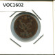 1754 UTRECHT VOC DUIT IINDES NÉERLANDAIS NETHERLANDS NEW YORK COLONIAL PENNY #VOC1602.10.F.A - Niederländisch-Indien