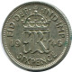 SIXPENCE 1946 UK GBAN BRETAÑA GREAT BRITAIN PLATA Moneda #AZ065.E.A - H. 6 Pence