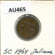 5 CENTS 1964 NEERLANDÉS NETHERLANDS Moneda #AU465.E.A - 1948-1980 : Juliana