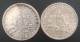 France - Lot 1 Franc Semeuse 1918 Et 1919 - 1 Franc