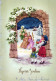 ÁNGEL NAVIDAD Vintage Tarjeta Postal CPSM #PAH659.A - Anges