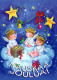 ENGEL WEIHNACHTSFERIEN Feiern & Feste Vintage Ansichtskarte Postkarte CPSM #PAG952.A - Angels