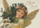ÁNGEL Navidad Vintage Tarjeta Postal CPSM #PBP463.A - Angels