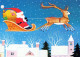 PÈRE NOËL Bonne Année Noël GNOME Vintage Carte Postale CPSM #PBL676.A - Santa Claus