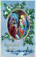 ÁNGEL NAVIDAD Vintage Antiguo Tarjeta Postal CPA #PAG644.A - Engel