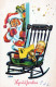 WEIHNACHTSMANN SANTA CLAUS Neujahr Weihnachten Vintage Ansichtskarte Postkarte CPSMPF #PKG348.A - Santa Claus