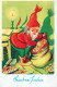 WEIHNACHTSMANN SANTA CLAUS Neujahr Weihnachten Vintage Ansichtskarte Postkarte CPSMPF #PKG308.A - Santa Claus