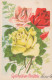 FLOWERS Vintage Ansichtskarte Postkarte CPA #PKE625.A - Blumen