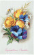 FLEURS Vintage Carte Postale CPA #PKE539.A - Flowers