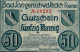 50 PFENNIG 1921 Stadt LANGENSCHWALBACH Hesse-Nassau UNC DEUTSCHLAND #PH765 - [11] Local Banknote Issues