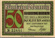 50 PFENNIG 1921 Stadt KOLBERG Pomerania DEUTSCHLAND Notgeld Banknote #PG135 - [11] Local Banknote Issues