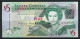 East Caribbean 2008 Banknotes 5 Dollars P-47a Queen Elizabeth II UNC - Ostkaribik