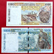 N°82 BILLETS DE 1000 & 5000 FRANCS COTE D'IVOIRE NEUF/UNC & Pr NEUF/aUNC - Costa D'Avorio